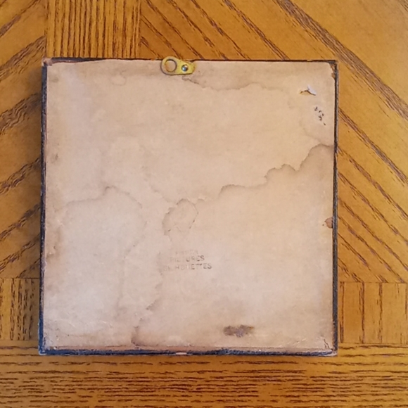 Fisher Pictures Silhouettes Reverse Painting Vtg - Picture 2 of 5